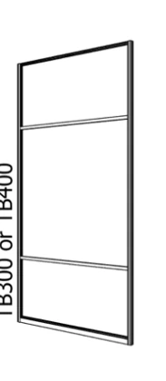 TB300 / TB400 split-panel layout