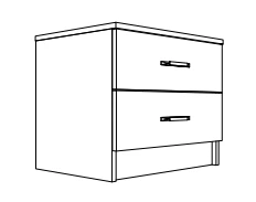 Premium 2-drawer unit — Global Doors brochure